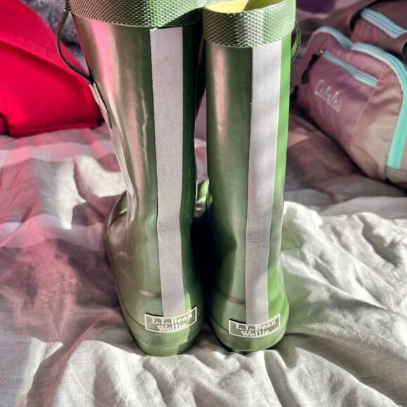 LL Bean Wellies Rain Boots Woman's Size 4 - Picture 2 of 2